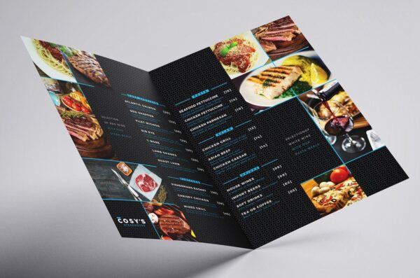 Half Folded Menus